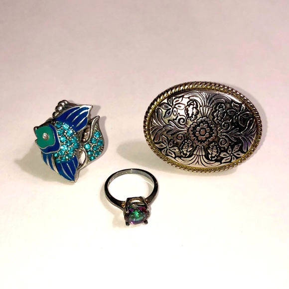 Statement ring bundle - Picture 2 of 12